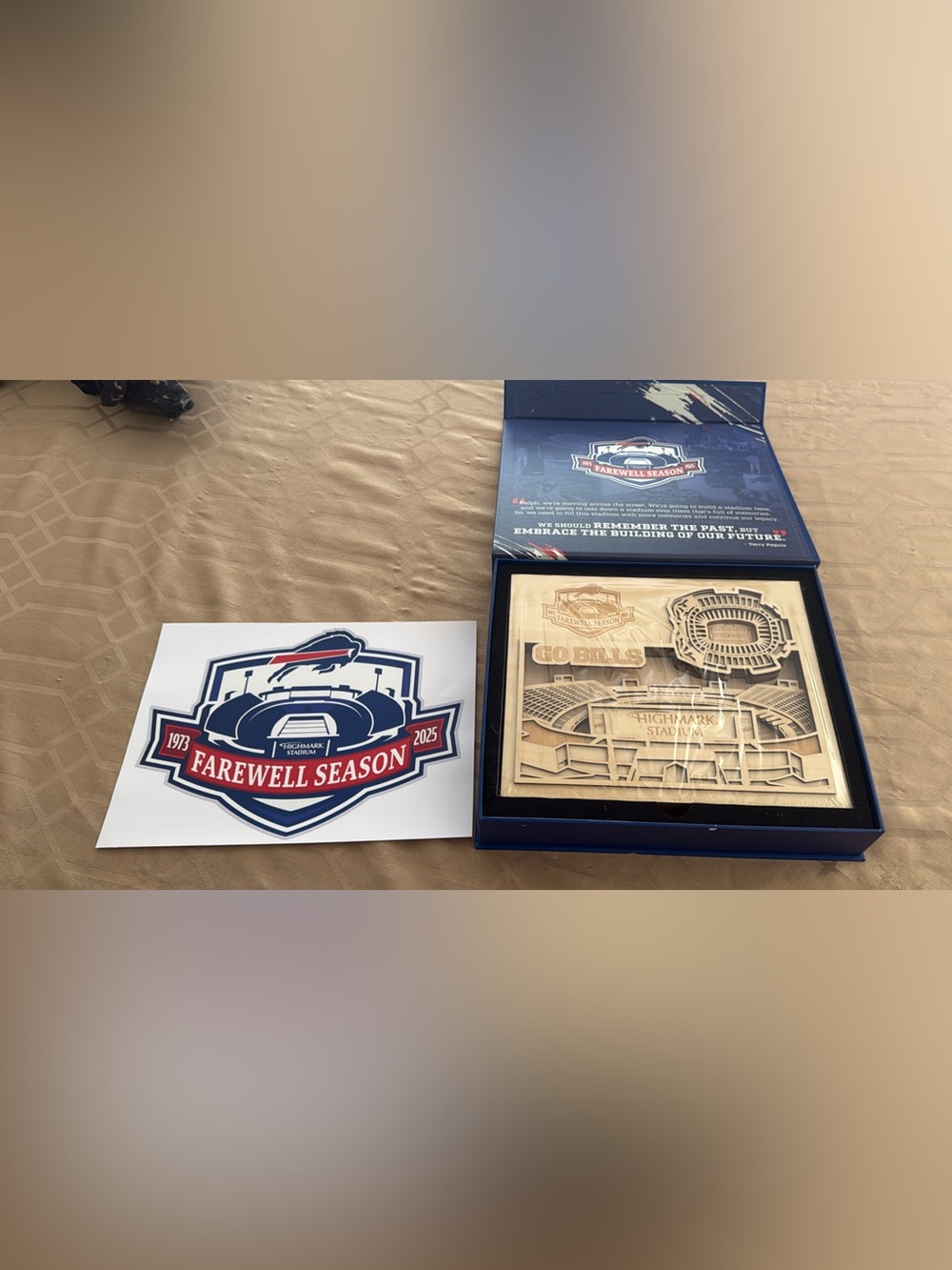 Buffalo Bills Season Ticket Member Farewell Season Highmark Stadium Wood Art